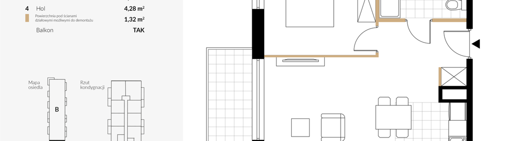 Mieszkanie w inwestycji: Przystań Retkinia