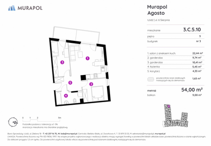 Mieszkanie w inwestycji: Murapol Agosto