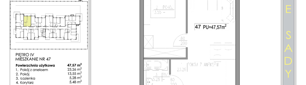 Mieszkanie w inwestycji: Nowe Sady 85