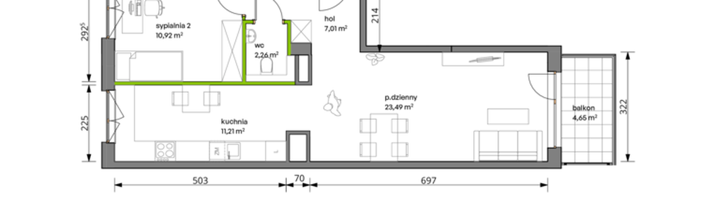 Mieszkanie w inwestycji: Trzcinowa Vita