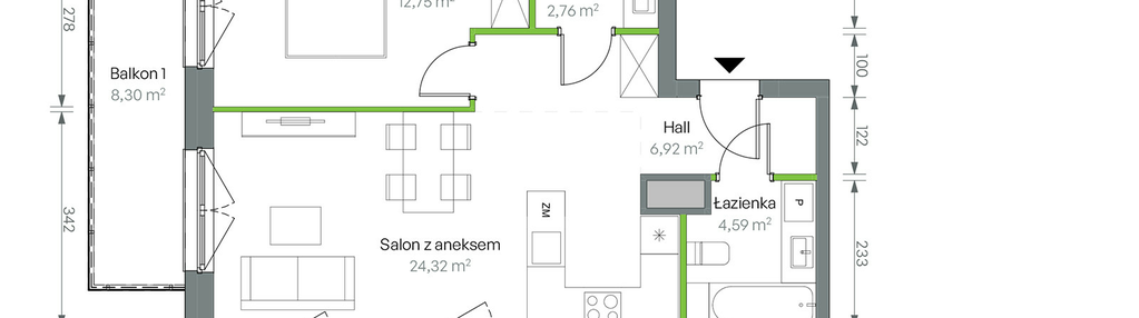 Mieszkanie w inwestycji: Oliwska Vita