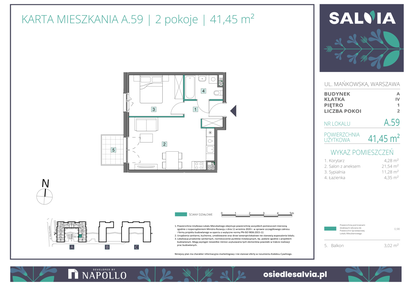 Mieszkanie w inwestycji: Osiedle Salvia