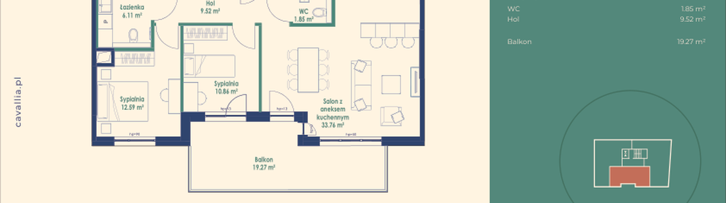 Mieszkanie w inwestycji: Cavallia