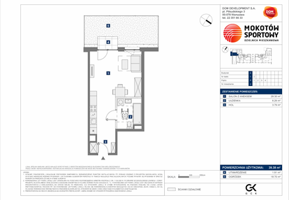Mieszkanie w inwestycji: Mokotów Sportowy 3.1