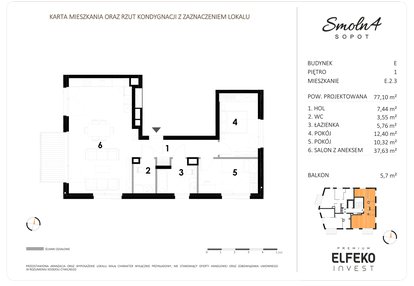 Mieszkanie w inwestycji: Smolna 4