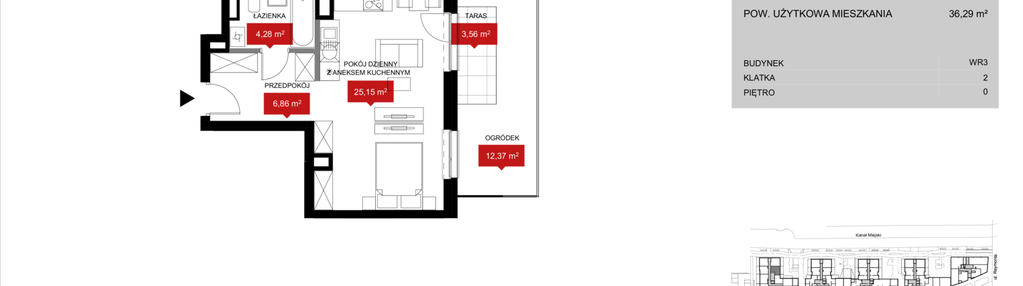 Mieszkanie w inwestycji: Przystań Reymonta etap II