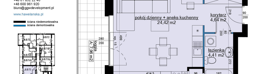 Mieszkanie w inwestycji: Osiedle Hawelańska etap III - bud. A