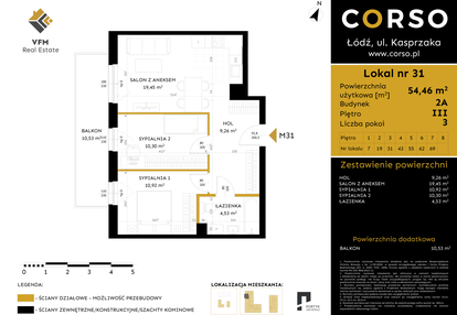 Mieszkanie w inwestycji: Corso etap 2