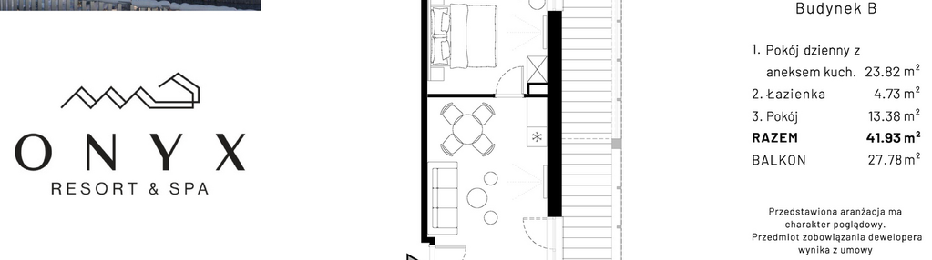 Mieszkanie w inwestycji: Onyx Resort & Spa