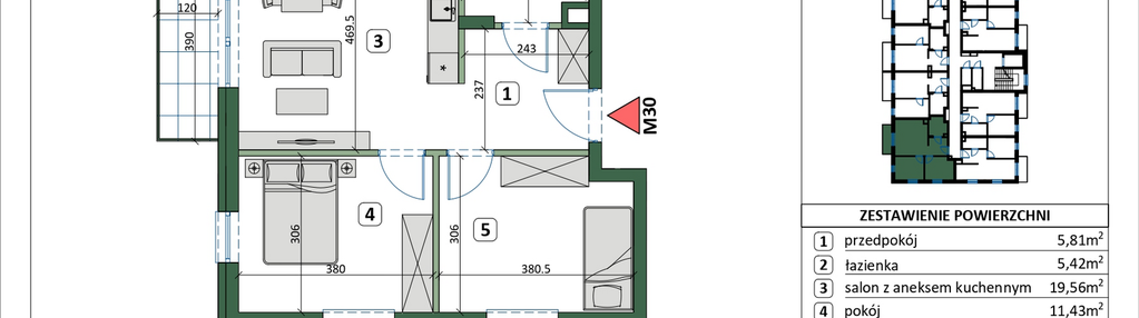 Mieszkanie w inwestycji: Osiedle przy Sportowej etap III