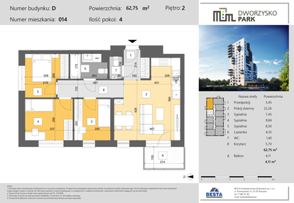 Mieszkanie w inwestycji: Dworzysko Park - Etap III