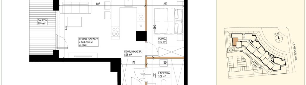 Mieszkanie w inwestycji: Waniliowa