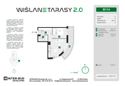 Mieszkanie w inwestycji: Wiślane Tarasy 2.0 budynek C