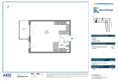 Mieszkanie w inwestycji: Kusocińskiego - Budynek B