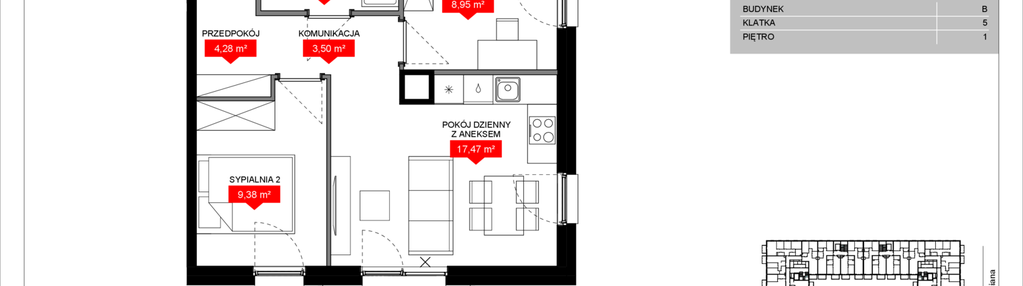 Mieszkanie w inwestycji: Osiedle Bociana 5