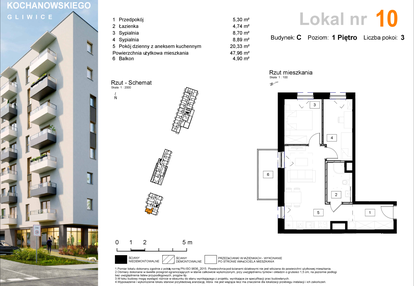 Mieszkanie w inwestycji: Osiedle Kochanowskiego - Gliwice
