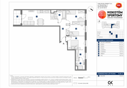Mieszkanie w inwestycji: Mokotów Sportowy 3.1
