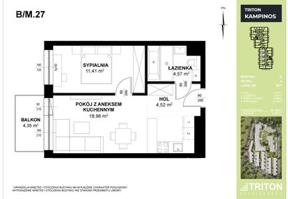 Mieszkanie w inwestycji: Triton Kampinos III