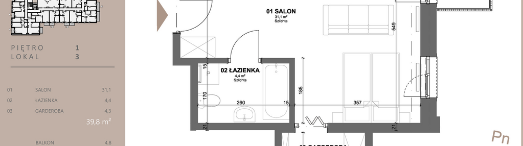 Mieszkanie w inwestycji: BETWEEN