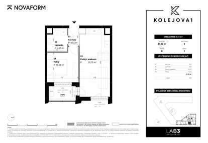 Mieszkanie w inwestycji: Kolejova 1