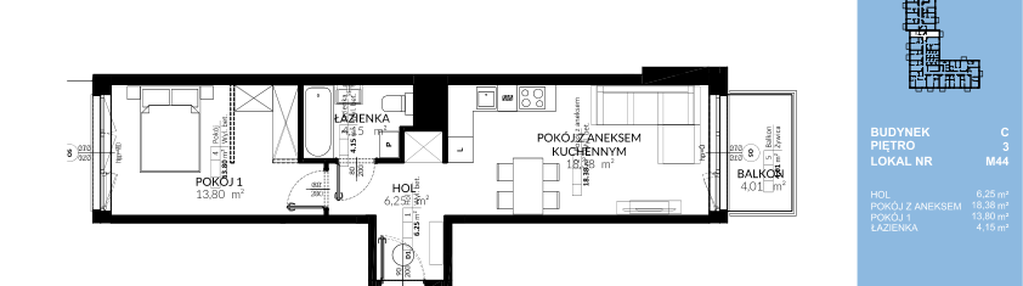 Mieszkanie w inwestycji: Triton Kampinos Klatka B i C