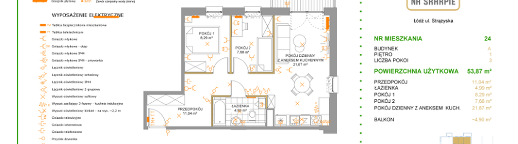 Mieszkanie w inwestycji: Na Skarpie