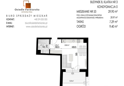 Mieszkanie w inwestycji: Osiedle Farbiarska