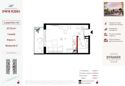 Mieszkanie w inwestycji: Apartamenty Dwie Rzeki