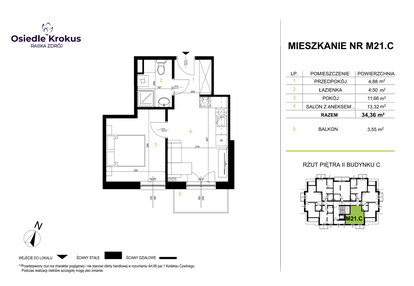 Mieszkanie w inwestycji: Osiedle Krokus etap IV