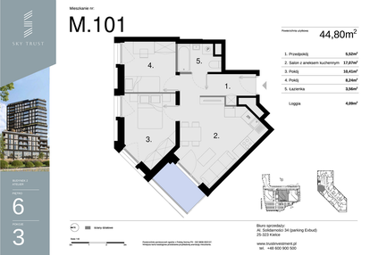 Mieszkanie w inwestycji: Sky Trust etap II