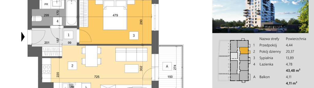 Mieszkanie w inwestycji: Dworzysko Park - Etap III
