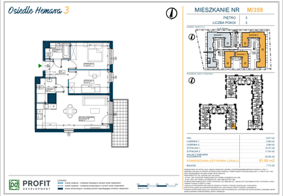 Mieszkanie w inwestycji: Osiedle Hemara - etap III bud. 2 i 3