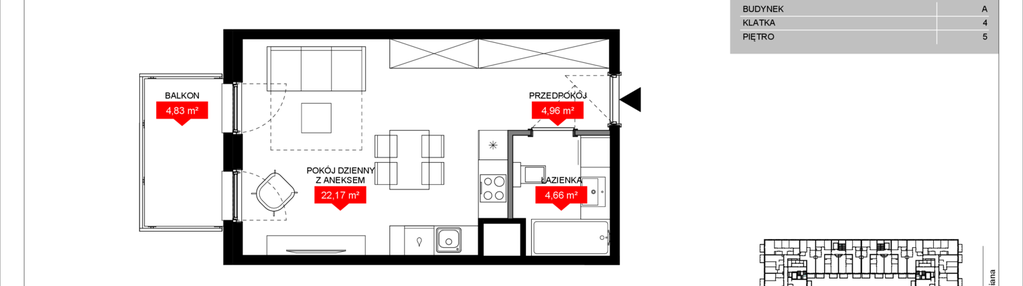 Mieszkanie w inwestycji: Osiedle Bociana 5