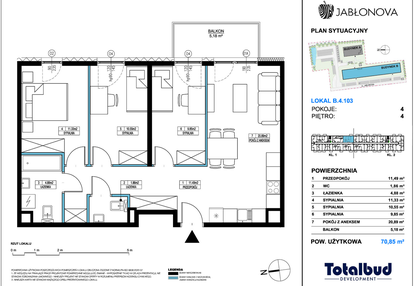 Mieszkanie w inwestycji: Jabłonova