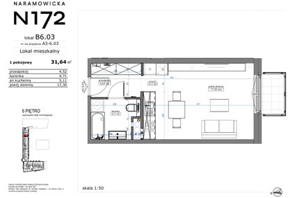 Mieszkanie w inwestycji: Naramowicka 172