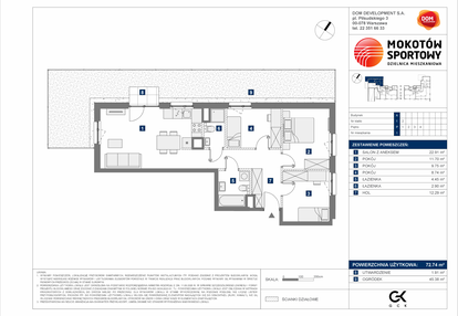 Mieszkanie w inwestycji: Mokotów Sportowy 3.1
