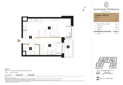 Mieszkanie w inwestycji: Konwiktorska Residence