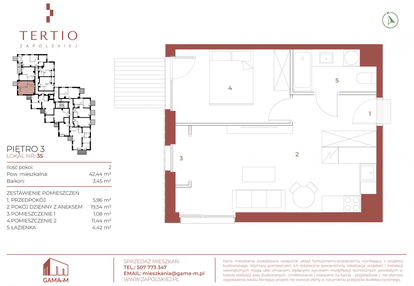 Mieszkanie w inwestycji: Tertio Zapolskiej