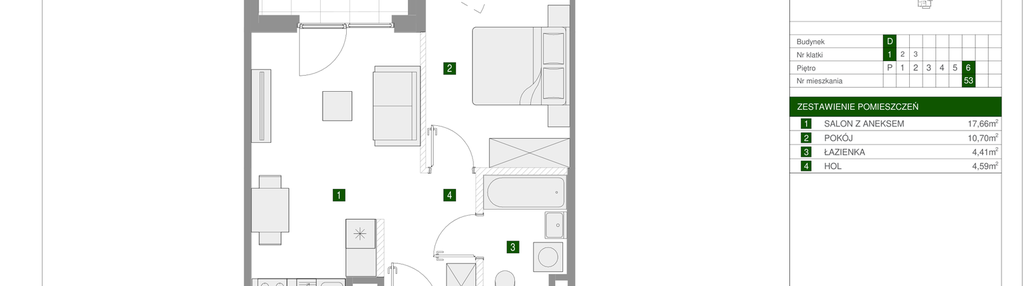 Mieszkanie w inwestycji: Osiedle Urbino etap 1.4