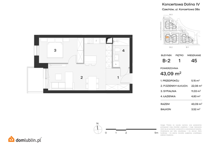 Mieszkanie w inwestycji: Koncertowa Dolina