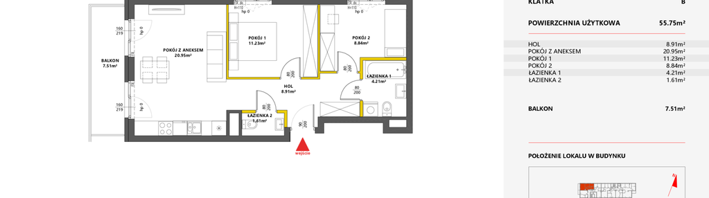 Mieszkanie w inwestycji: Metro Art 7