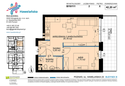 Mieszkanie w inwestycji: Osiedle Hawelańska etap III - bud. B