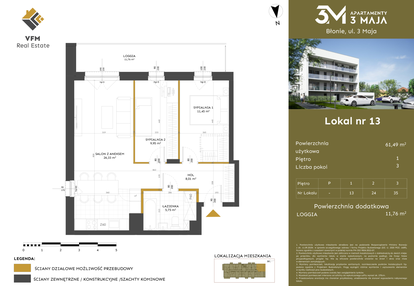 Mieszkanie w inwestycji: Apartamenty 3 Maja