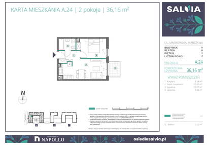 Mieszkanie w inwestycji: Osiedle Salvia