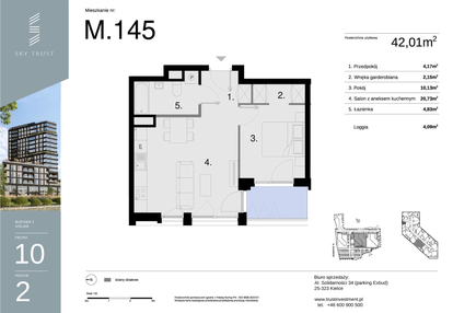 Mieszkanie w inwestycji: Sky Trust etap II