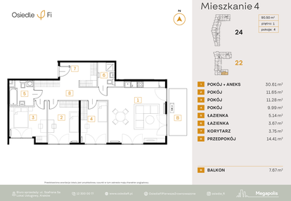 Mieszkanie w inwestycji: Osiedle Fi bud. 22, 24