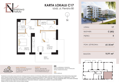 Mieszkanie w inwestycji: Enklawa Natury