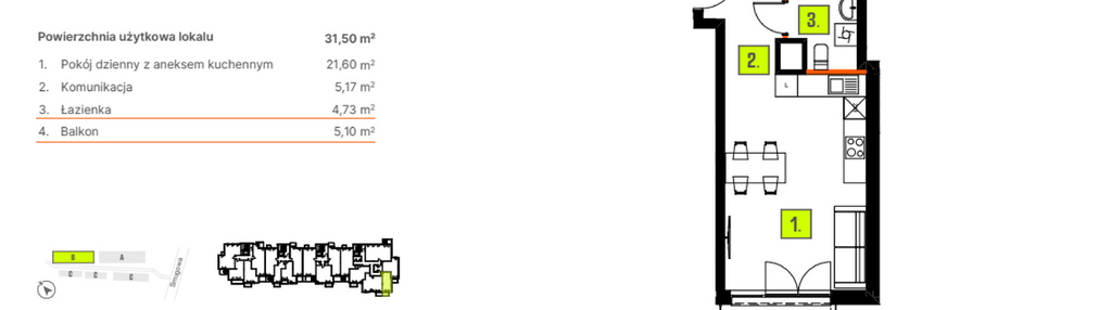 Mieszkanie w inwestycji: Osiedle BLASK - Etap I