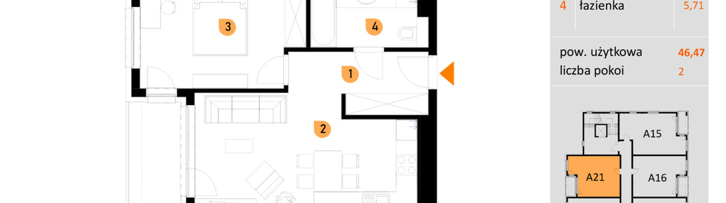 Mieszkanie w inwestycji: Apartamenty Konarskiego