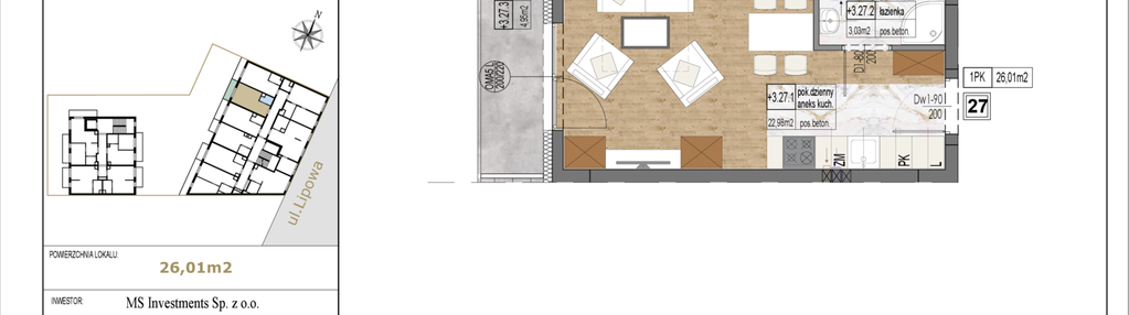 Mieszkanie w inwestycji: Lipowa 45